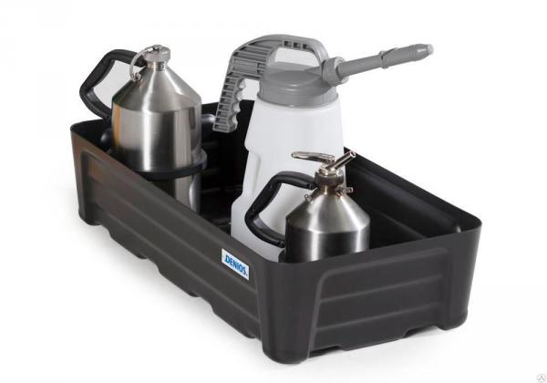 Сточный лоток 30 л из полиэтилена без решетки,   592 х 400 x 180 мм